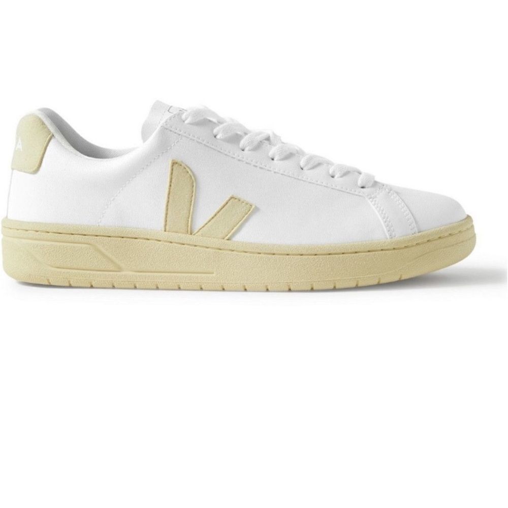 Veja - Urca Vegan Suede-Trimmed Faux Leather Sneakers - White Size 7/38 unisex